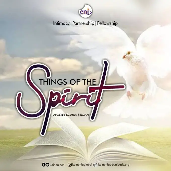 things of the spirit apostle joshua selman