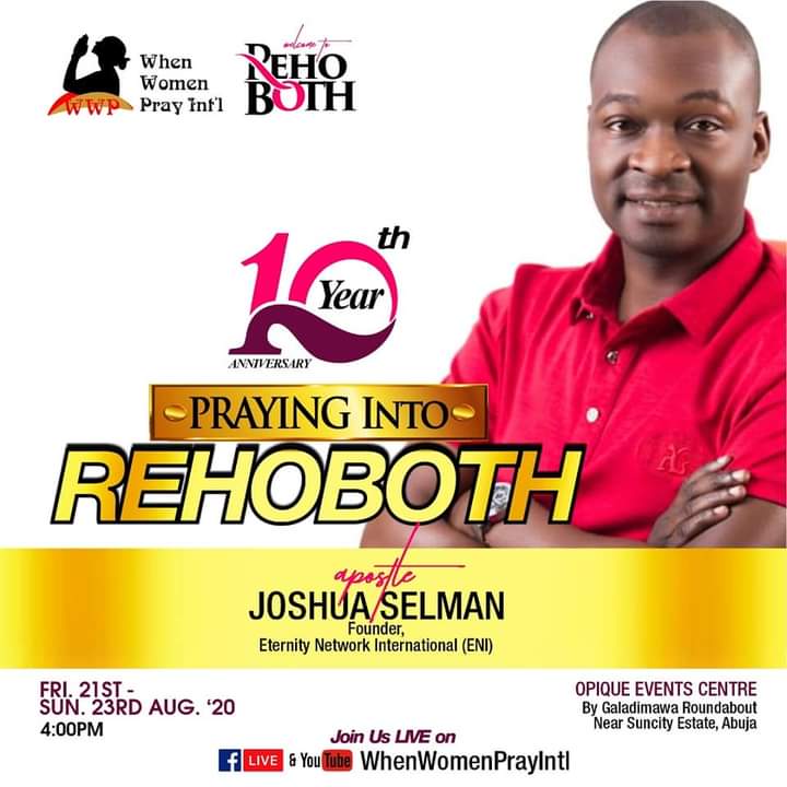 Live Stream: Watch Apostle Joshua Selman Live at When Women Pray Int'l (August 23, 2020) 21