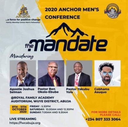 Download THE MANDATE with Apostle Joshua Selman at Anchor Men's Conference 2020 1