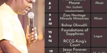 APOSTLE'S UPCOMING MINISTRATIONS FOR MAY 2021 3