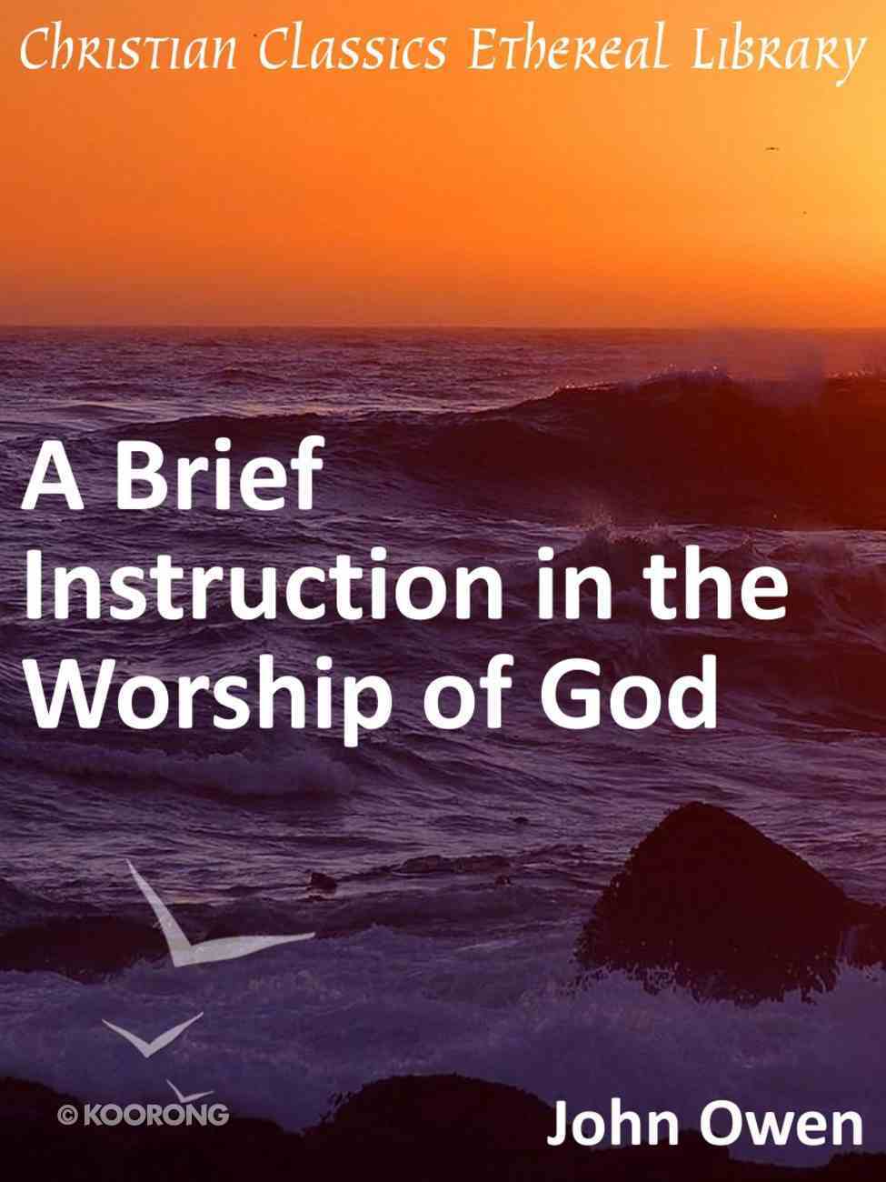 DOWNLOAD PDF: Brief Instruction in the Worship of God by John Owen 1