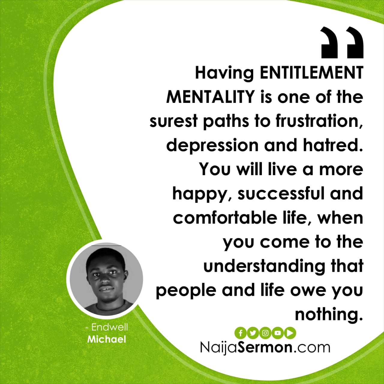 QUOTE OF THE DAY BY ENDWELLL MICHAEL 18