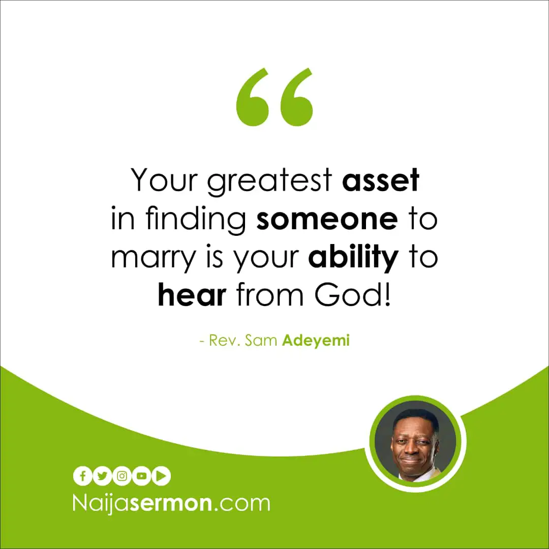 QUOTE OF THE DAY BY REV. SAM ADEYEMI 21