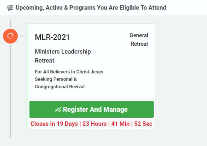How to Register for & Attend Peace House MLR 2021 (Ministers Leadership Retreat) 3