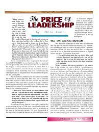DOWNLOAD PDF: The Price for Leadership by Bro Gbile Akanni 1
