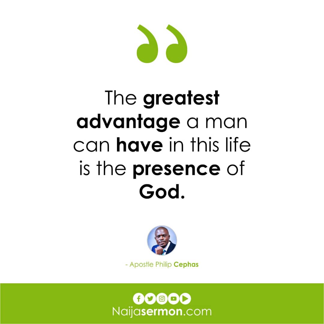 QUOTE OF THE DAY BY APOSTLE PHILIPS CEPHAS 16