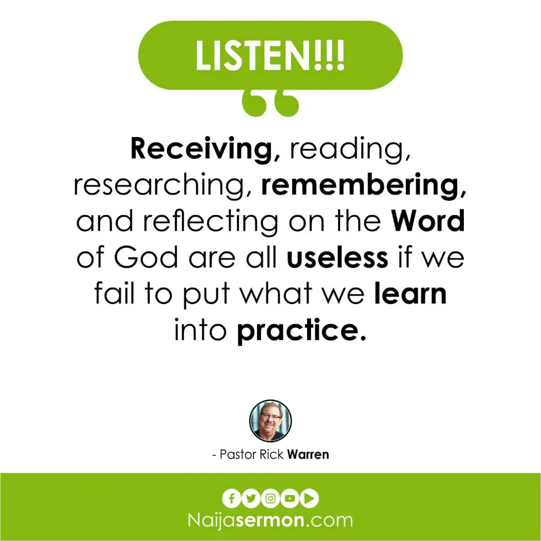 QUOTE OF THE DAY BY PASTOR RICK WARREN 17