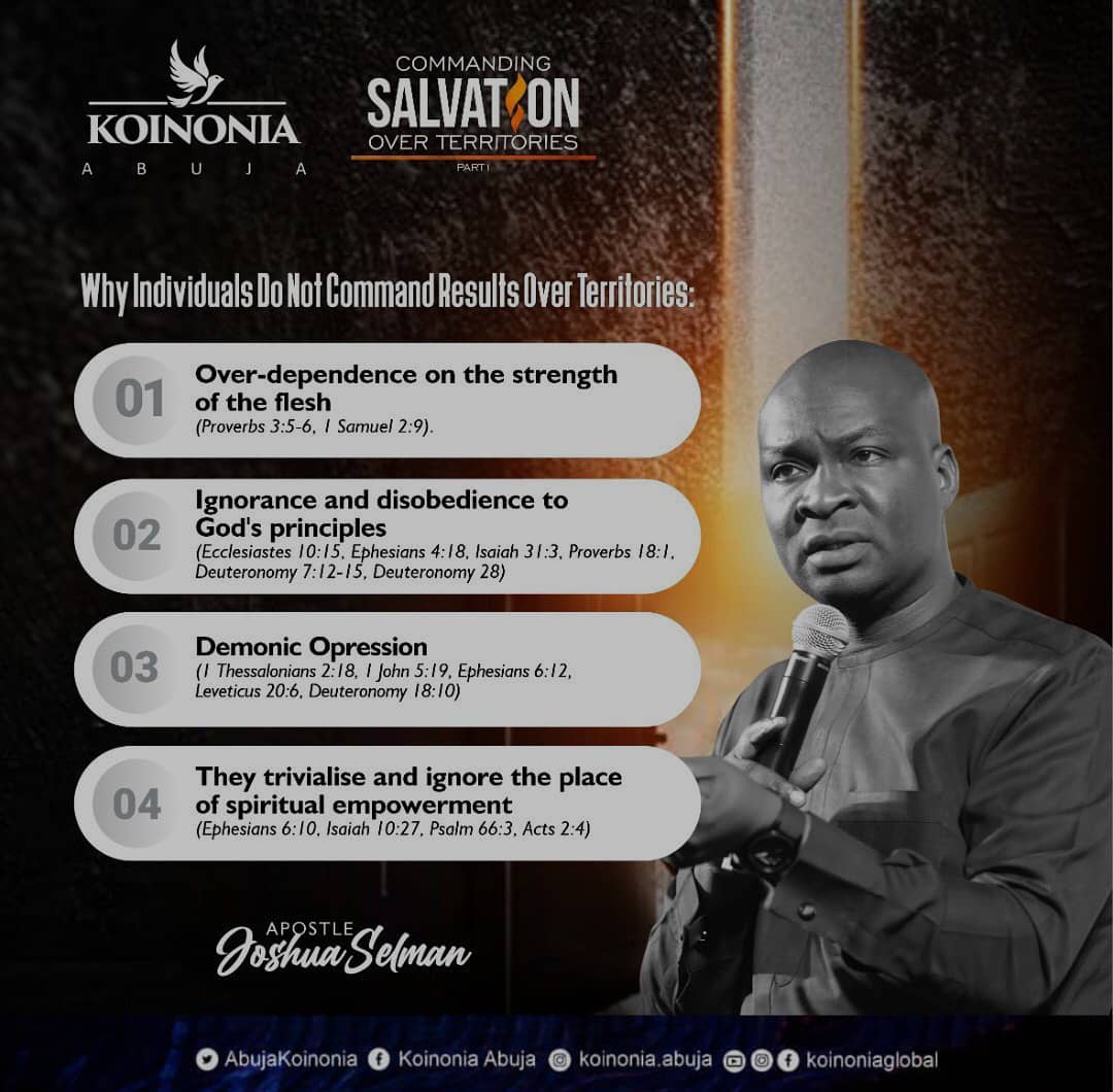 DOWNLOAD MP3: Commanding Salvation Over Territories pt 1 by Apostle Joshua Selman (January 23, 2022) 17