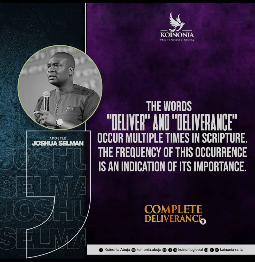 DOWNLOAD MP3: Complete Deliverance Part 1 - 3 by Apostle Joshua Selman (March 13, 2022) 18