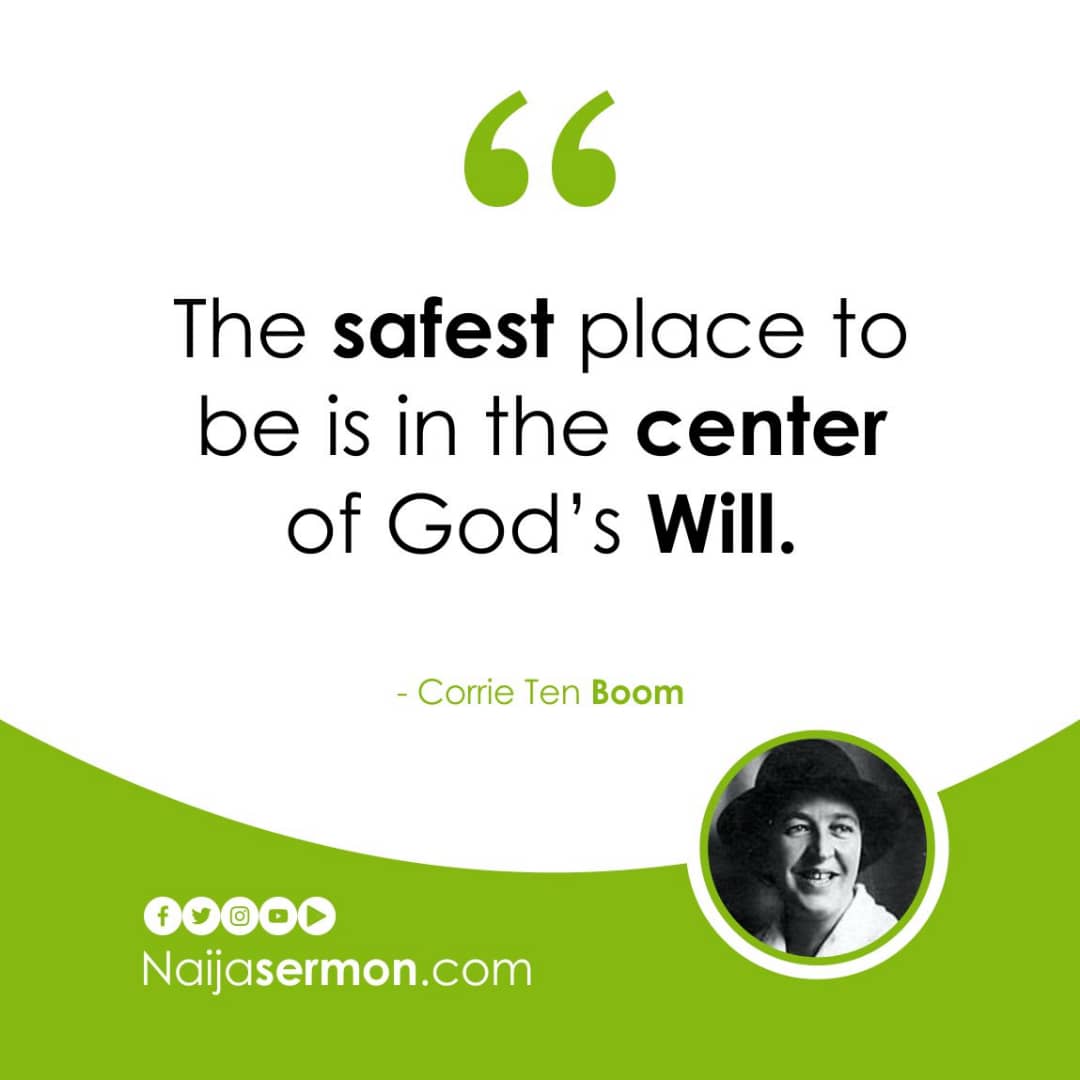 QUOTE OF THE DAY BY CORRIE TEN BOOM 22