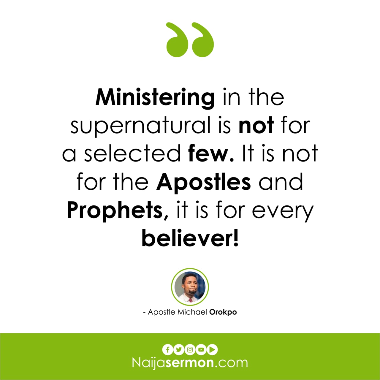 QUOTE OF THE DAY BY APOSTLE MICHAEL OROKPO 18