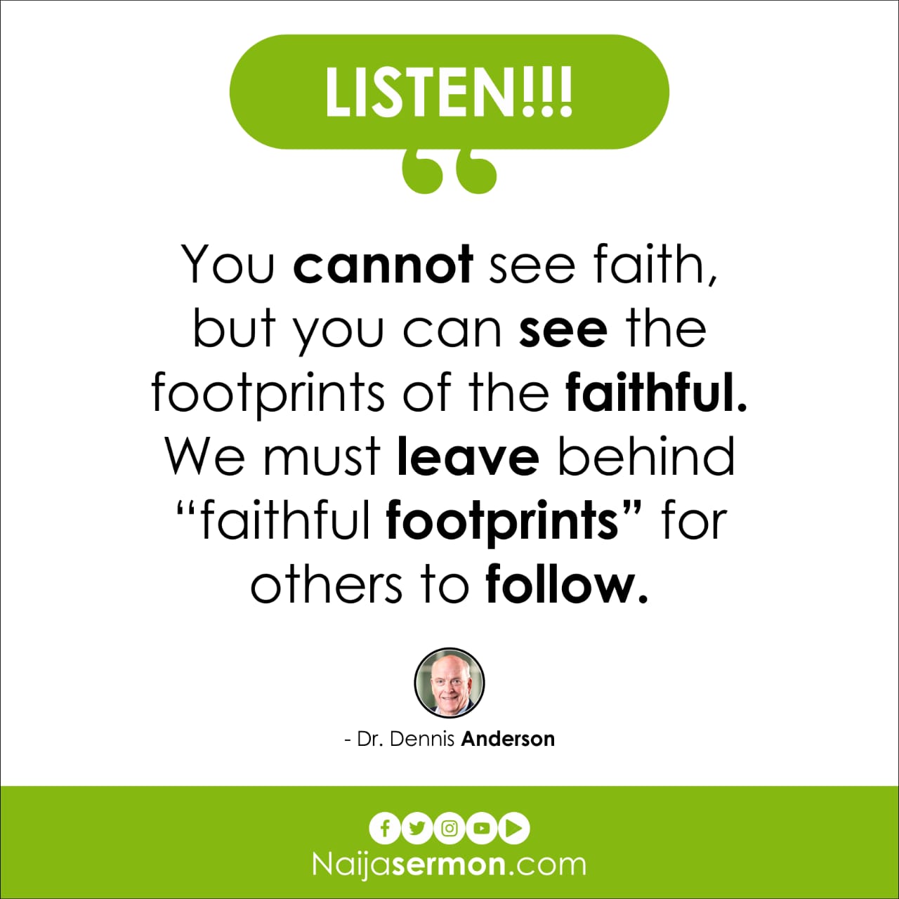 QUOTE OF THE DAY BY DR. DENNIS ANDERSON 19