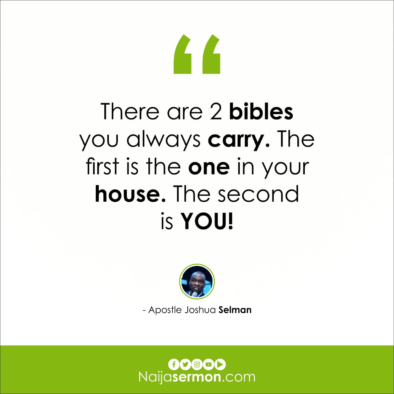 QUOTE OF THE DAY BY APOSTLE JOSHUA SELMAN 6