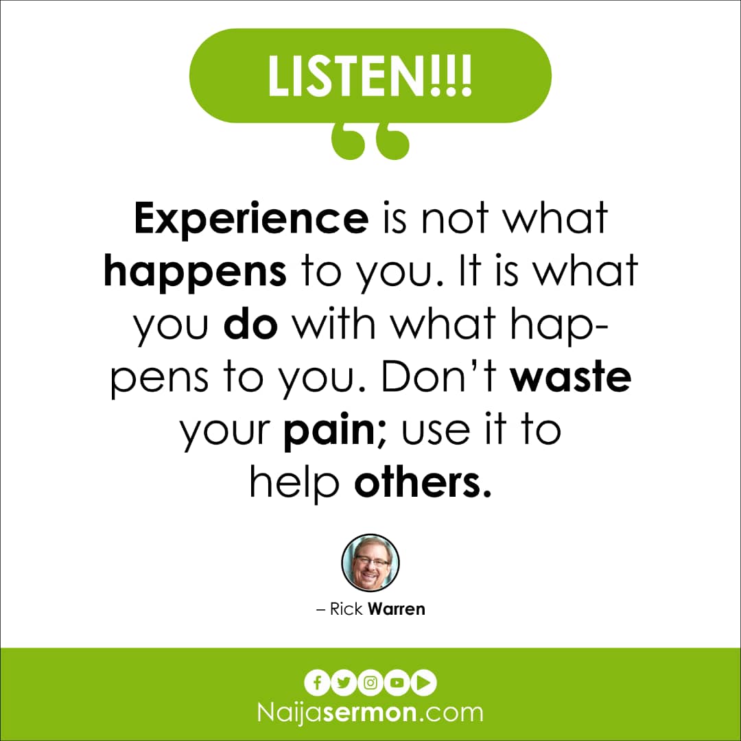 QUOTE OF THE DAY BY RICK WARREN 18