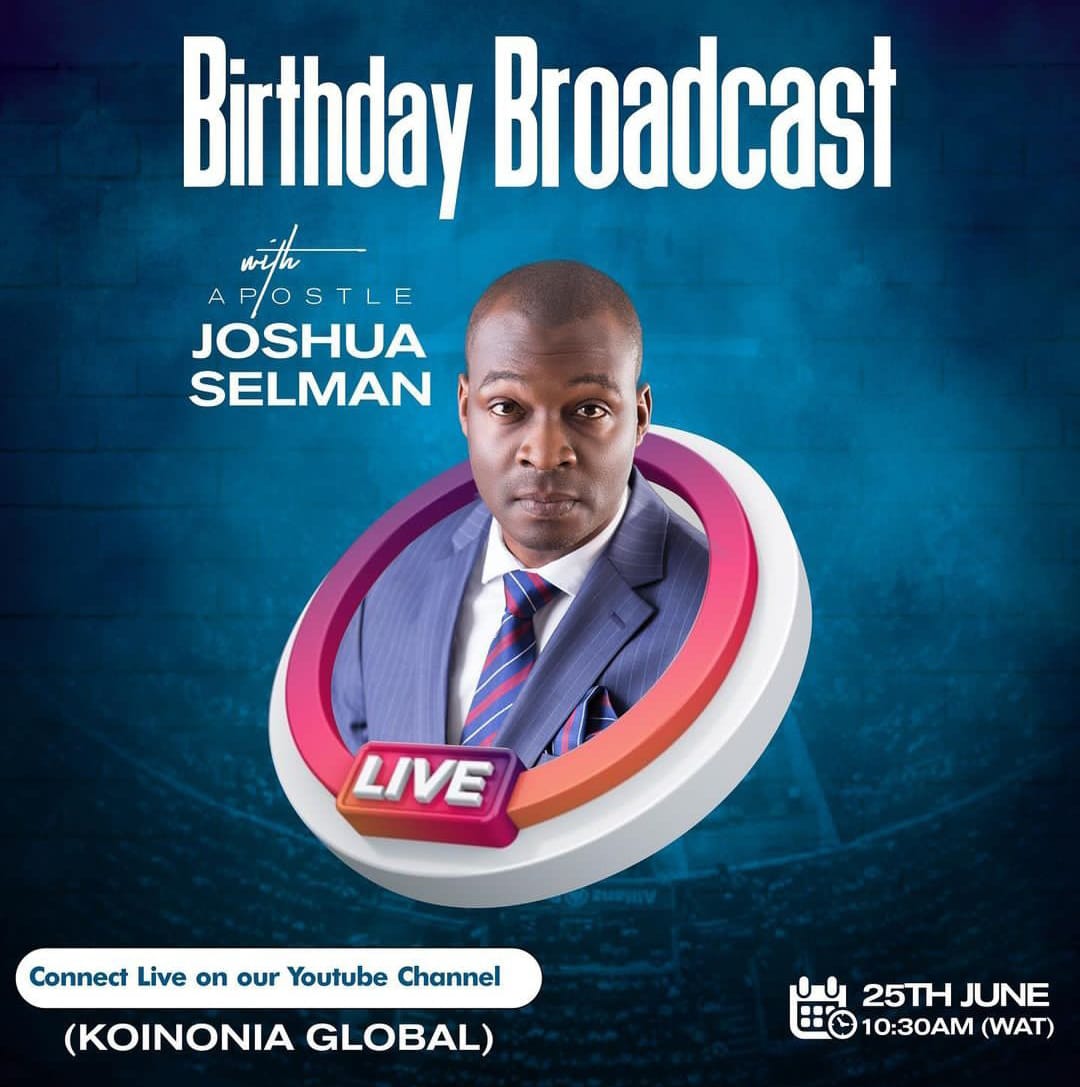 DOWNLOAD MP3: BIRTHDAY BROADCAST with Apostle Joshua Selman (June 25, 2022) 1