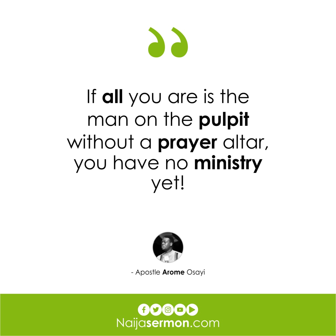QUOTE OF THE DAY BY APOSTLE AROME OSAYI 1