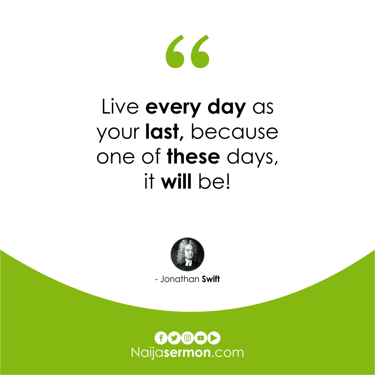 QUOTE OF THE DAY BY JONATHAN SWIFT 1