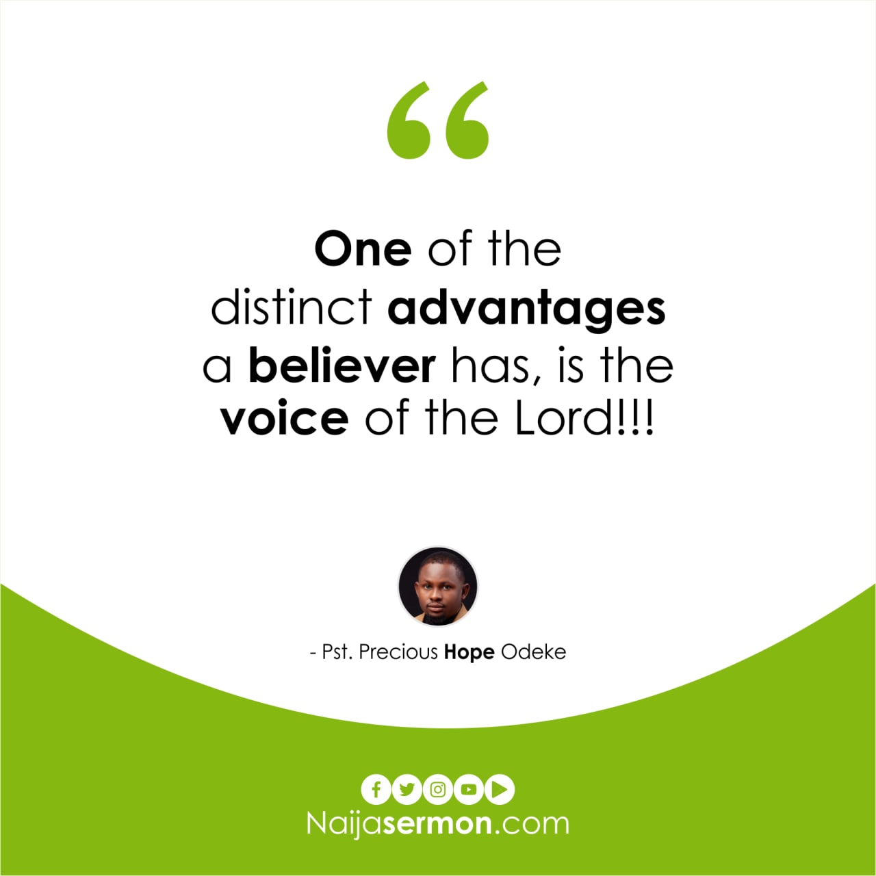 QUOTE OF THE DAY BY PST. PRECIOUS HOPE ODEKE 19