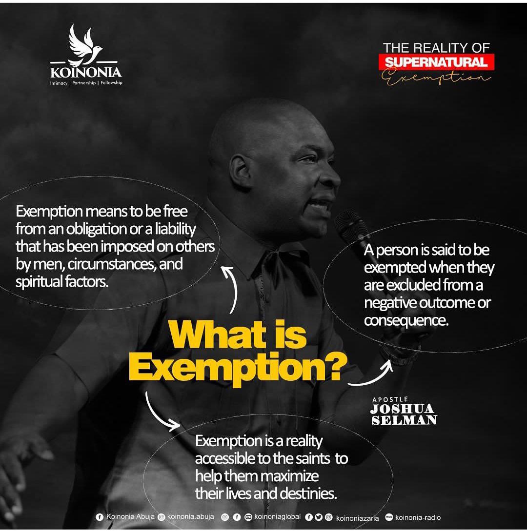 DOWNLOAD MP3: THE REALITY OF SUPERNATURAL EXEMPTION by Apostle Joshua Selman (October 9, 2022) 18