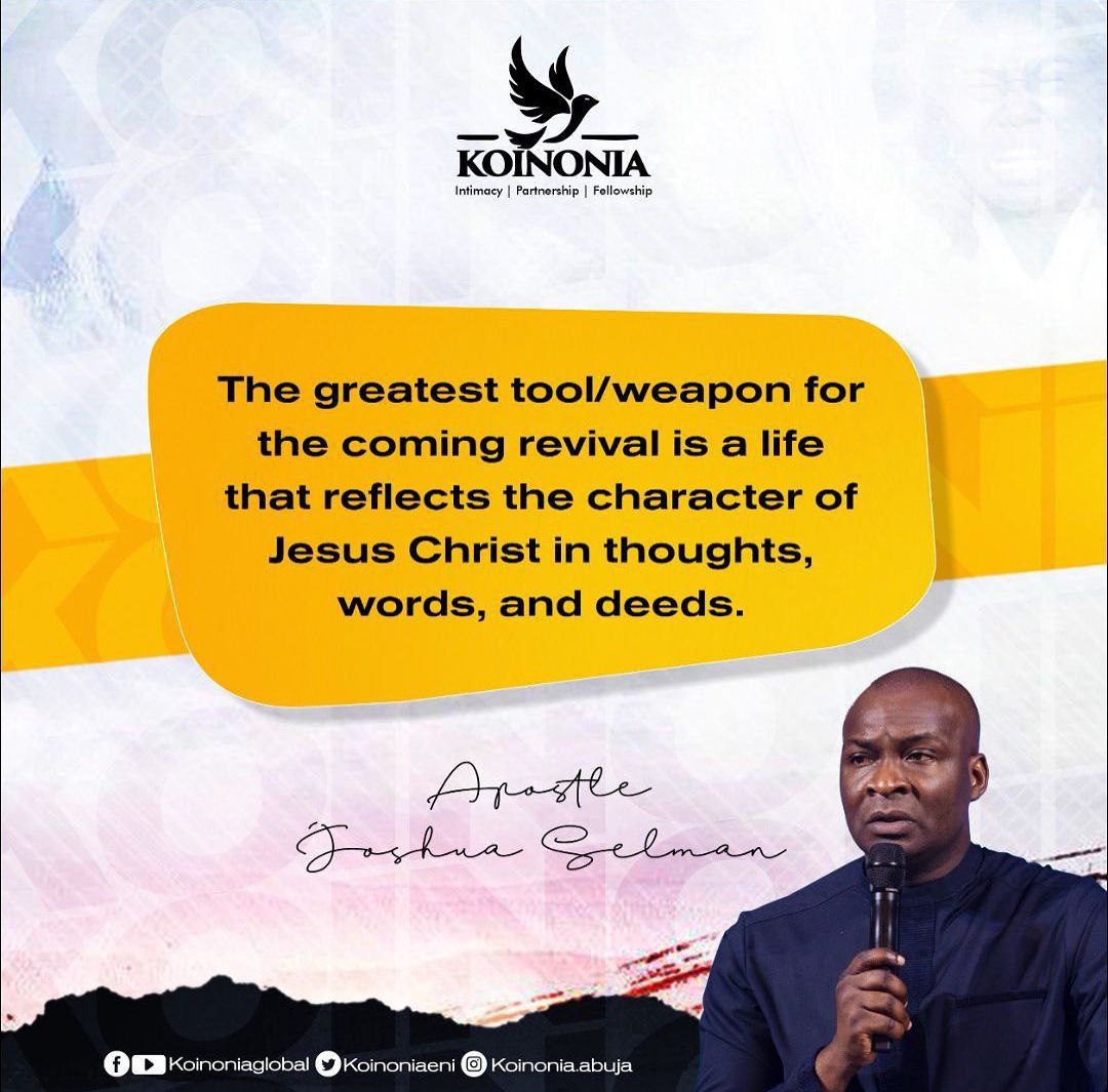 DOWNLOAD MP3: THE GREATEST TOOL FOR THE COMING REVIVAL by Apostle Joshua Selman (October 16, 2022) 18