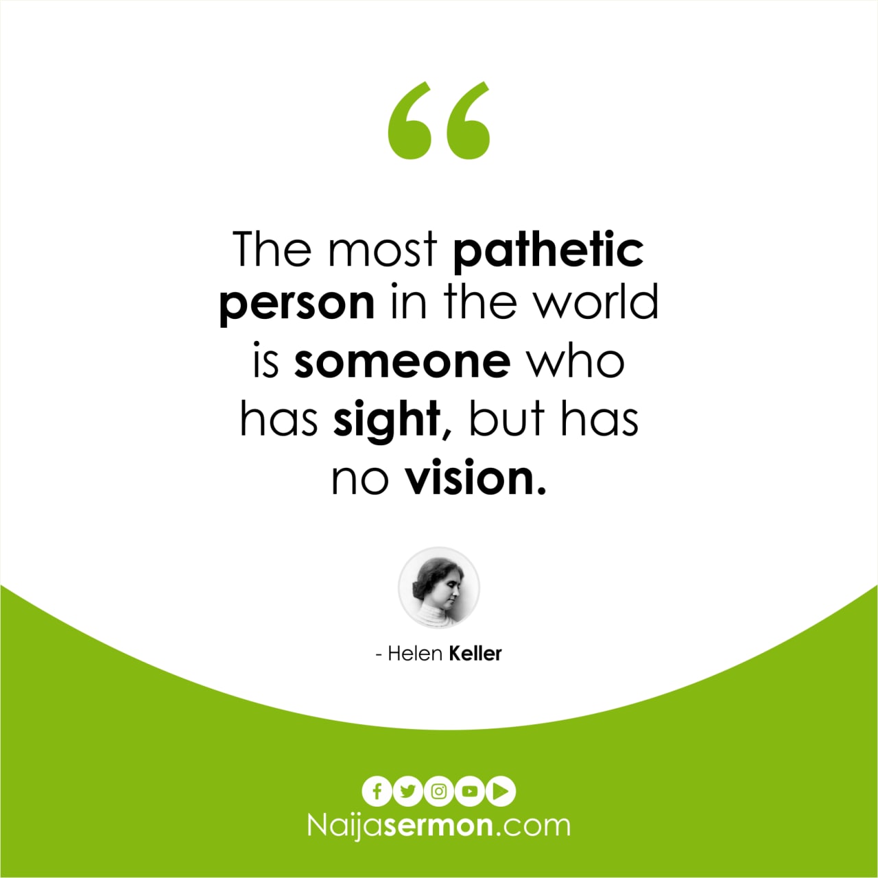 QUOTE OF THE DAY BY HELEN KELLER 1