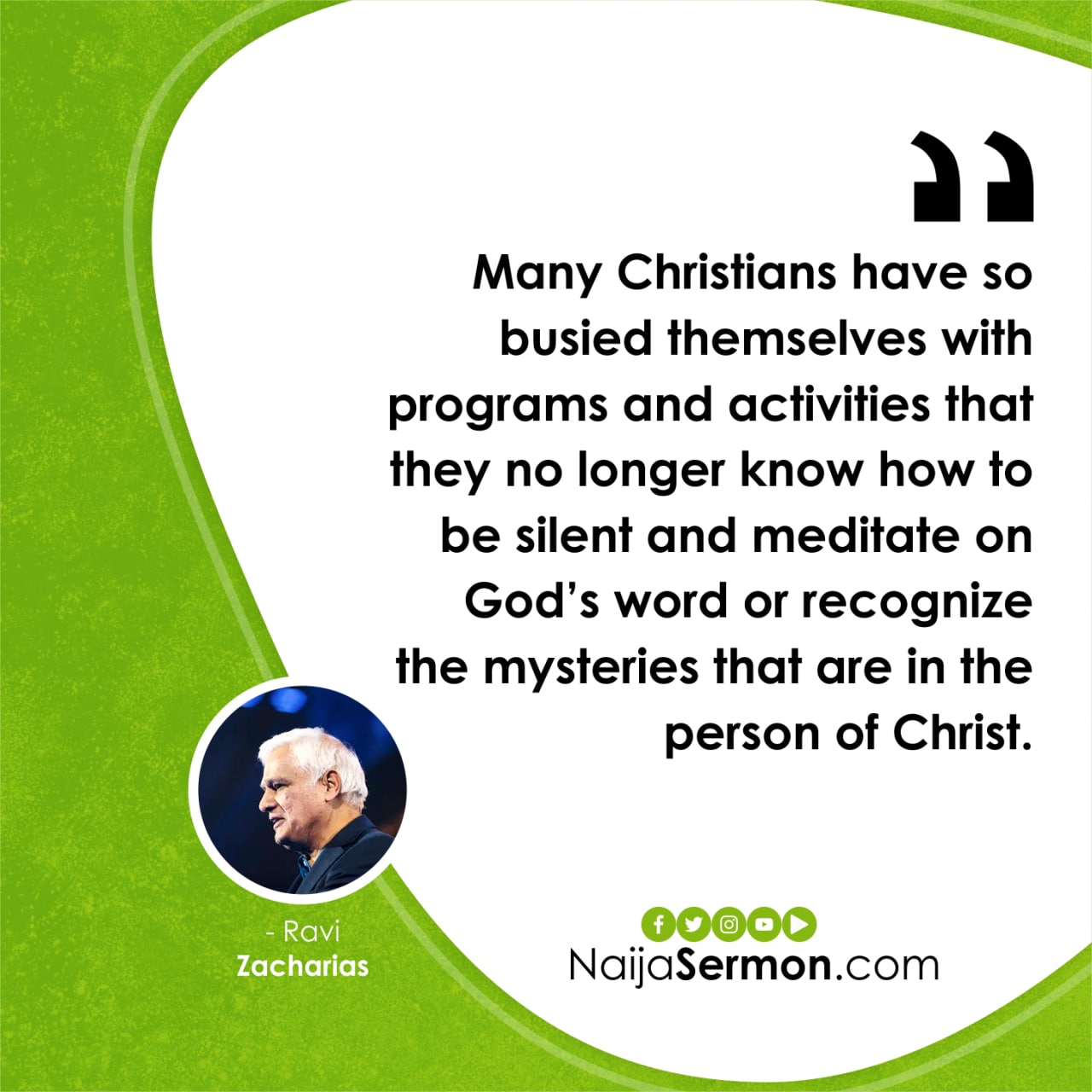 QUOTE OF THE DAY BY RAVI ZACHARIAS 19