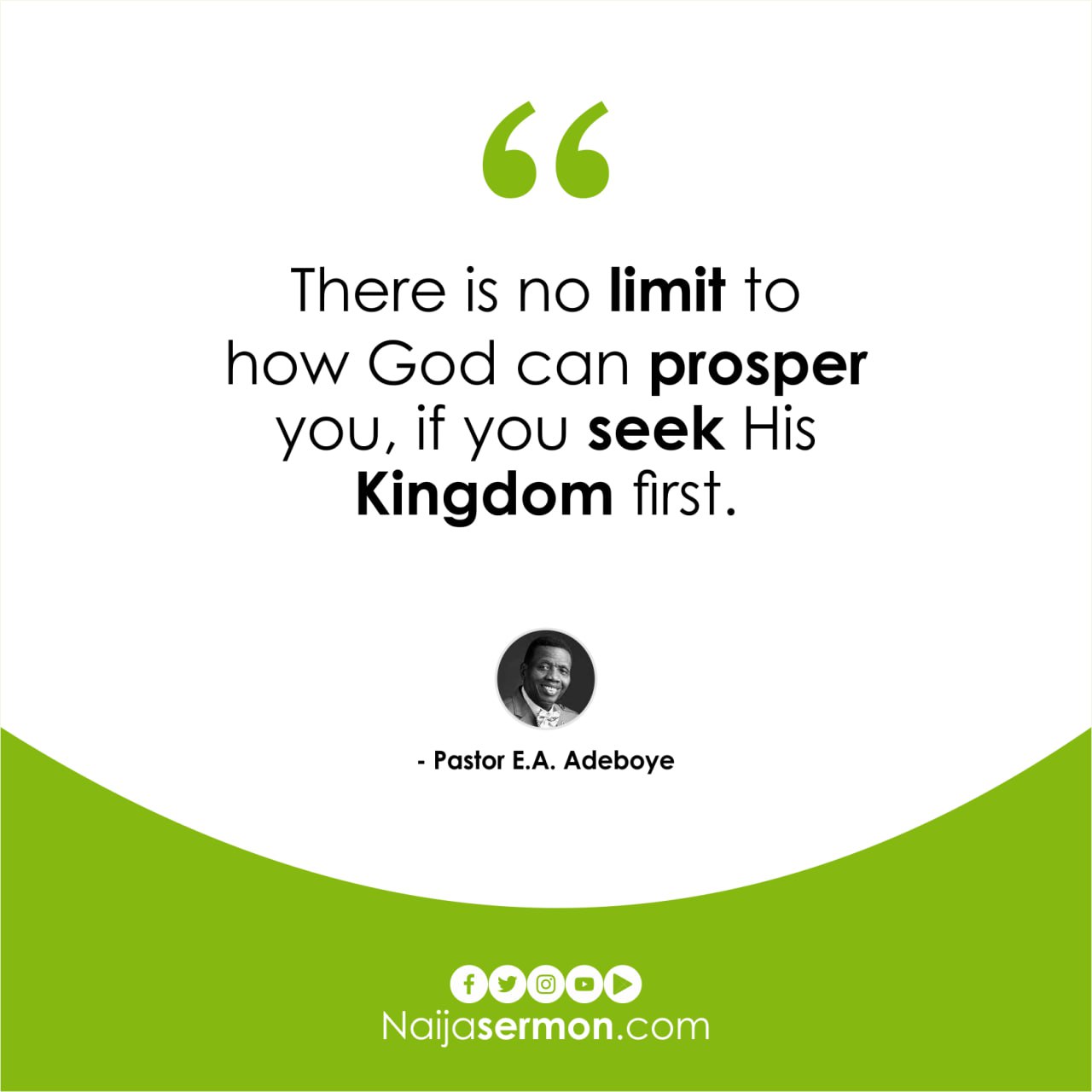 QUOTE OF THE DAY BY PASTOR E.A ADEBOYE 10