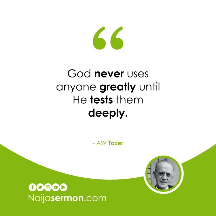 QUOTE OF THE DAY BY A.W TOZER 1