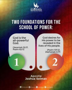 DOWNLOAD MP3: THE SCHOOL OF POWER by Apostle Joshua Selman (June 11, 2023) 1