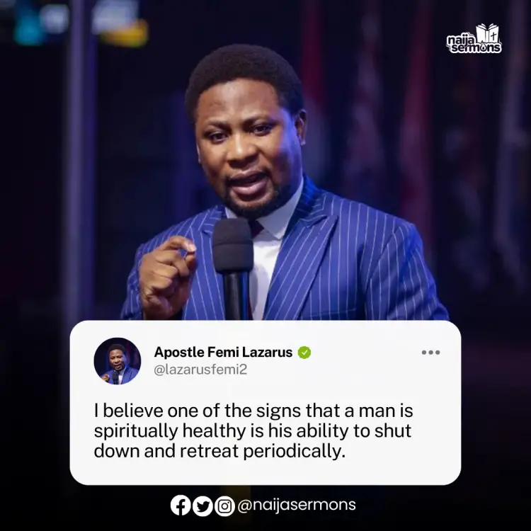 QUOTE OF THE DAY BY APOSTLE FEMI LAZARUS 1