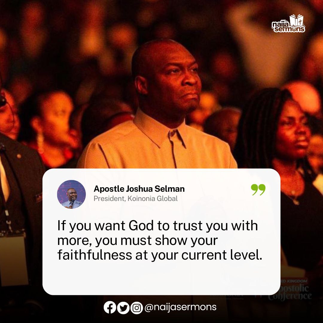 QUOTE OF THE DAY BY APOSTLE JOSHUA SELMAN 12