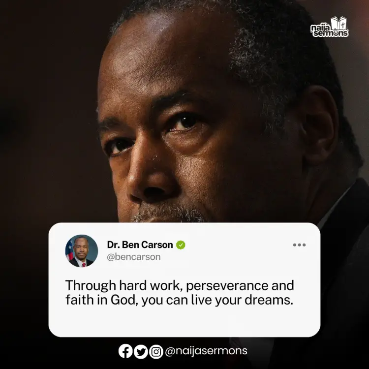 QUOTE OF THE DAY BY DR. BEN CARSON 1