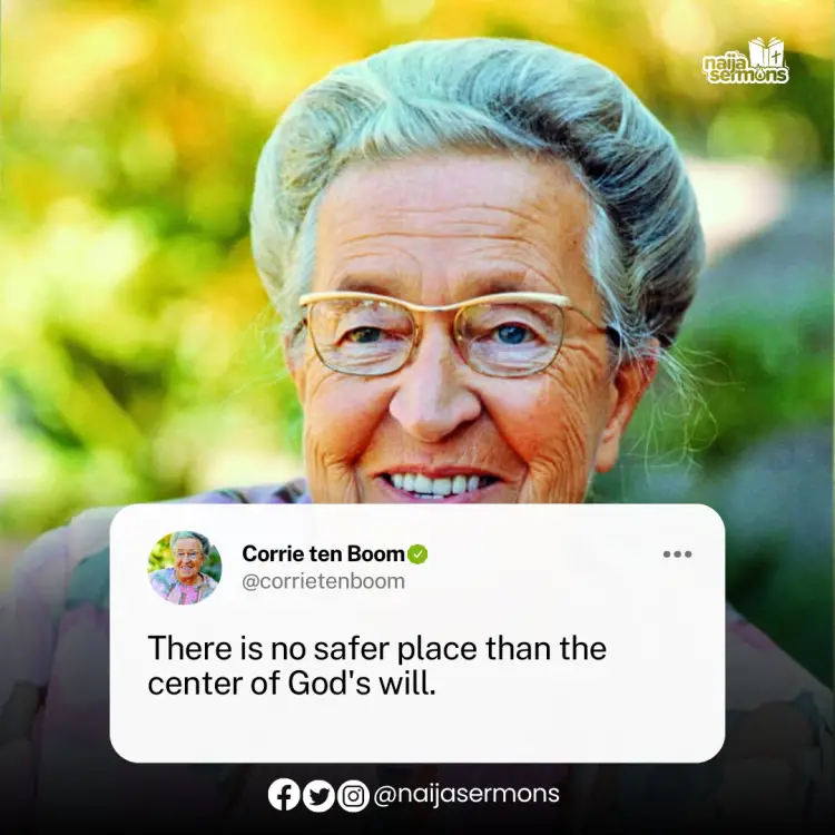 QUOTE OF THE DAY BY CORRIE TEN BOOM 1