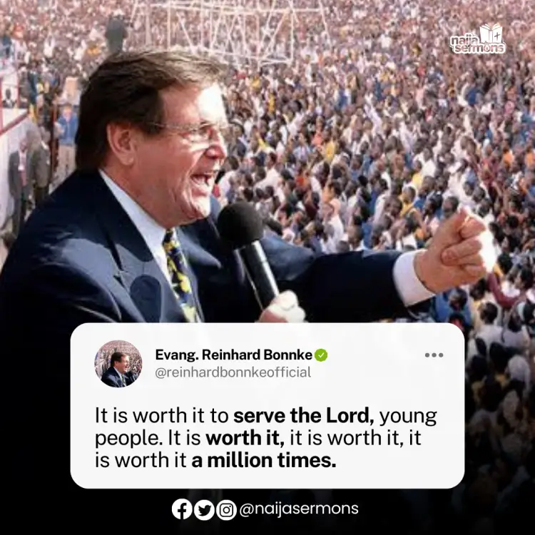 QUOTE OF THE DAY BY EVANG. REINHARD BONNKE 1