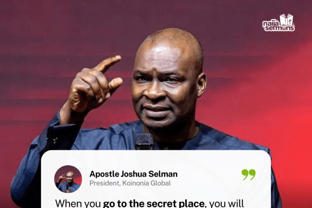 QUOTE OF THE DAY BY APOSTLE JOSHUA SELMAN 7