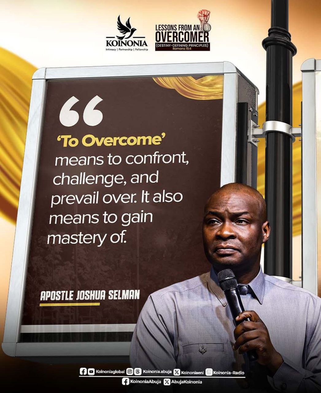 DOWNLOAD MP3: LESSONS FROM AN OVERCOMER (DESTINY-DEFINING PRINCIPLES) BY Apostle Joshua Selman (November 12, 2023) 3