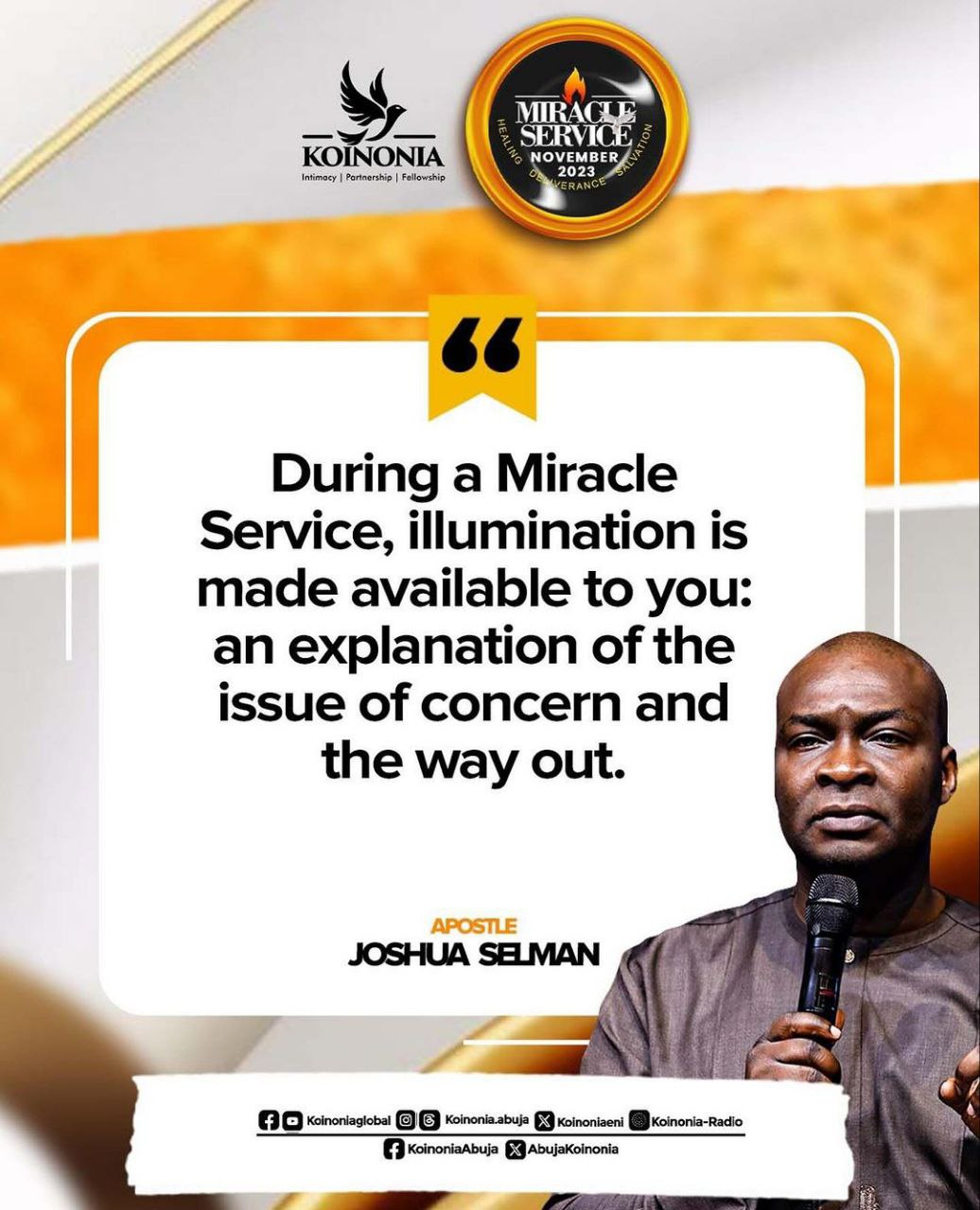 [Download] Koinonia Abuja Miracle Service November, 2023 1