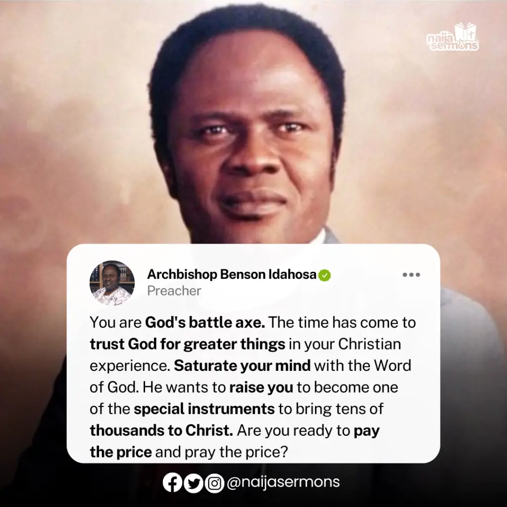 QUOTE OF THE DAY BY ARCHBISHOP BENSON IDAHOSA 2