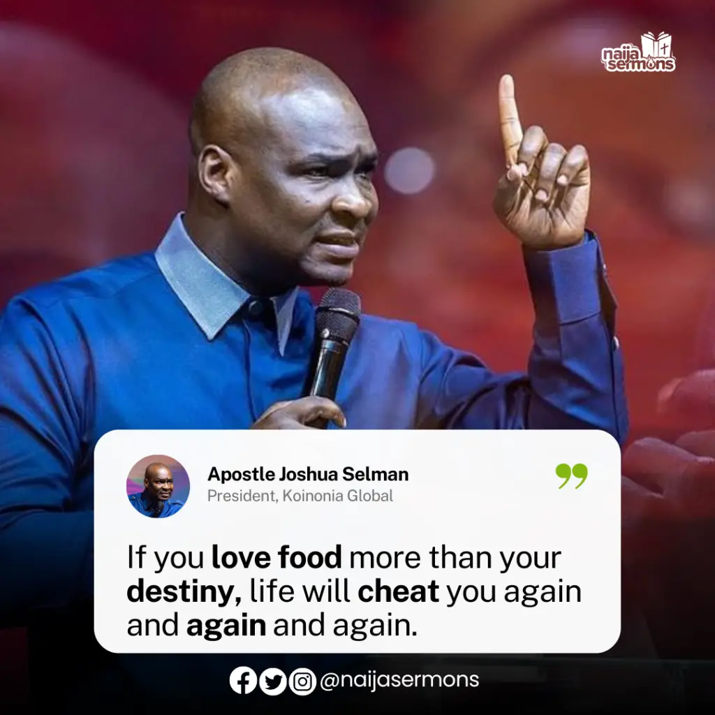 QUOTE OF THE DAY BY APOSTLE JOSHUA SELMAN 2