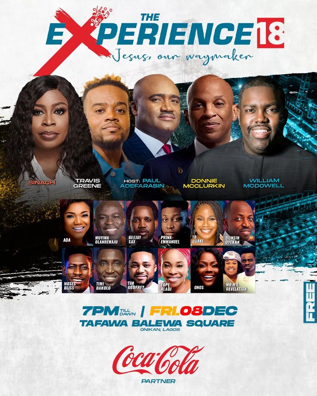 Full List of Gospel Artistes Who will be ministering at The Experience 2023 Tonight 1