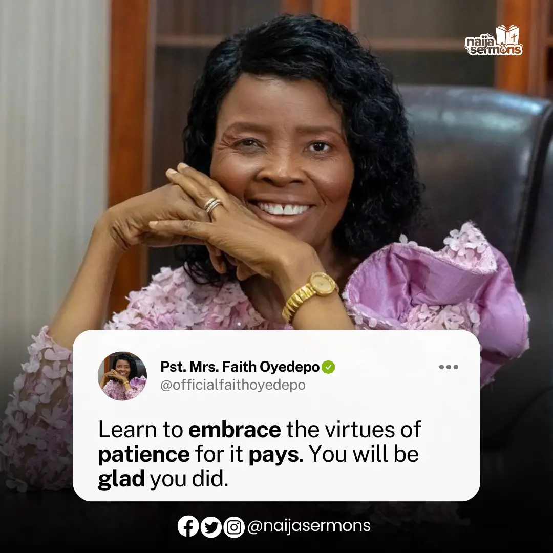 QUOTE OF THE DAY BY PST. MRS, FAITH OYEDEPO 1