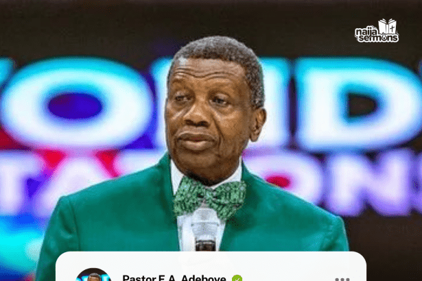 QUOTE OF THE DAY BY PASTOR E.A ADEBOYE 7