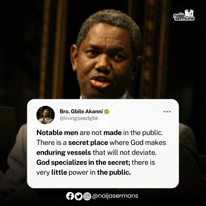 QUOTE OF THE DAY BY BRO. GBILE AKANNI 5