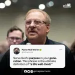 QUOTE OF THE DAY BY PASTOR RICK WARREN 11