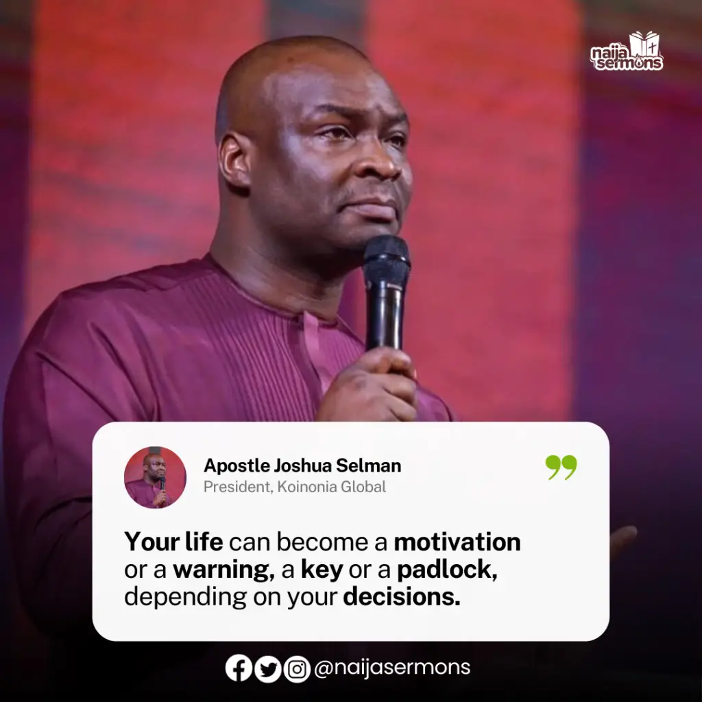 QUOTE OF THE DAY BY APOSTLE JOSHUA SELMAN 4
