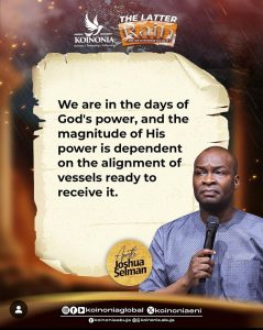 DOWNLOAD MP3: THE LATTER RAIN (END TIME OUTPOURING) BY Apostle Joshua Selman 4
