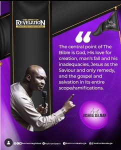 DOWNLOAD MP3: THE SPIRIT OF REVELATION: DERIVING PROFIT FROM SCRIPTURE BY Apostle Joshua Selman 4