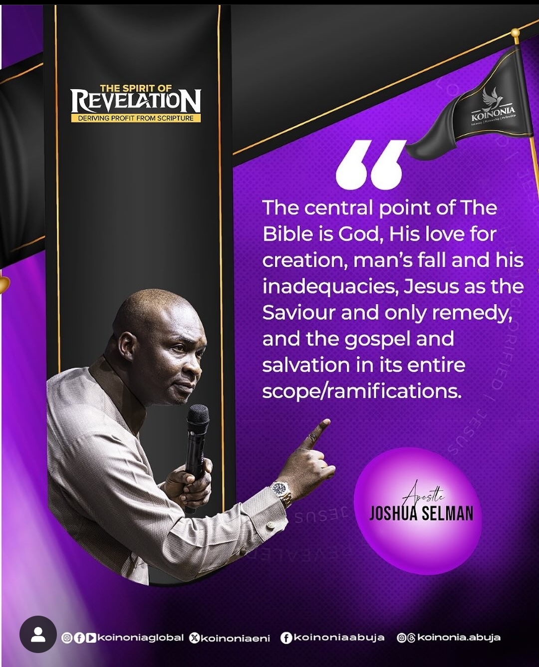 DOWNLOAD MP3: THE SPIRIT OF REVELATION: DERIVING PROFIT FROM SCRIPTURE BY Apostle Joshua Selman 3