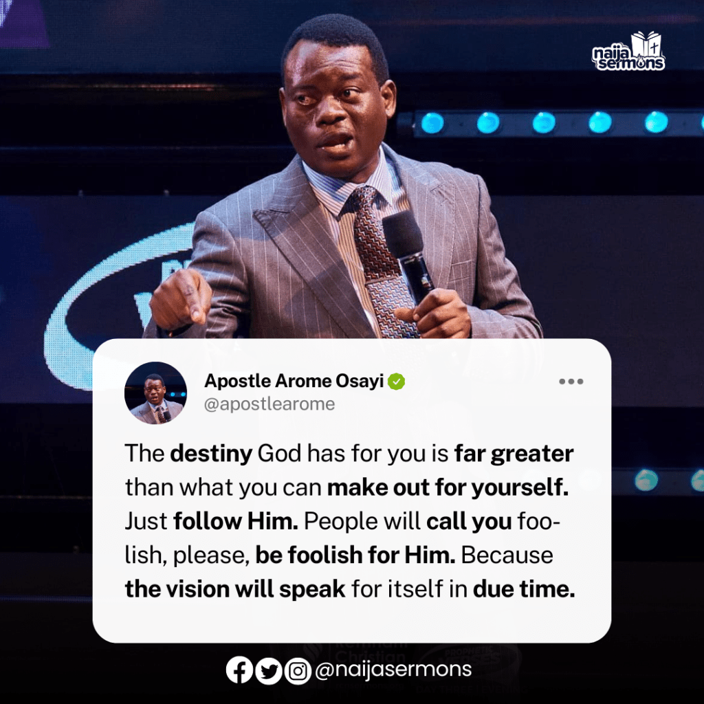 QUOTE OF THE DAY BY APOSTLE AROME OSAYI 2