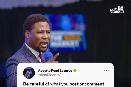 QUOTE OF THE DAY BY APOSTLE FEMI LAZARUS 2